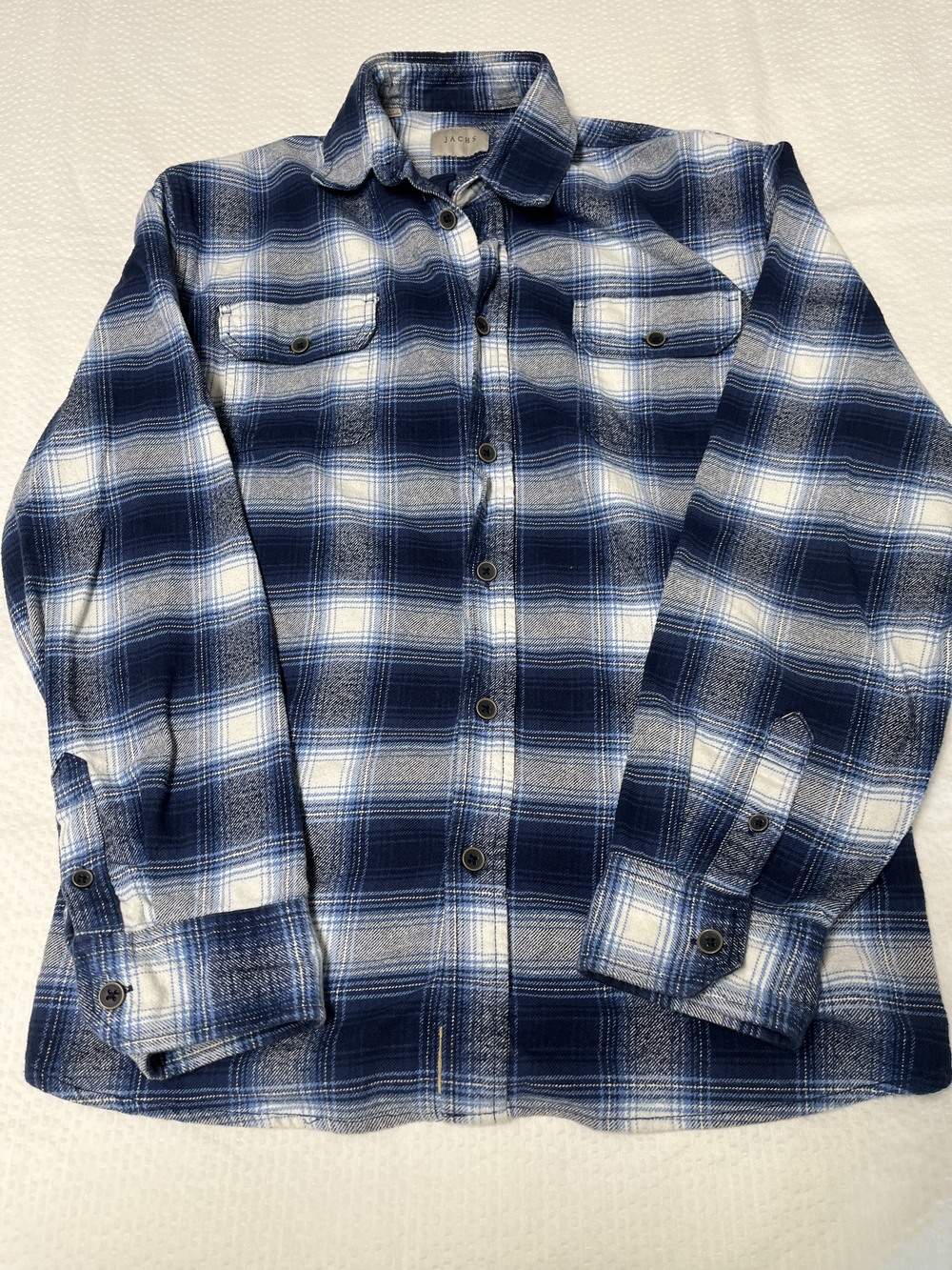 Jachs Men's Flannel Shirt Multicolor Plaid Large Tall